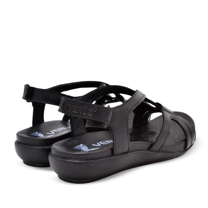 Venüs Deri Kadın Düz Sandalet Siyah 206Y - 3