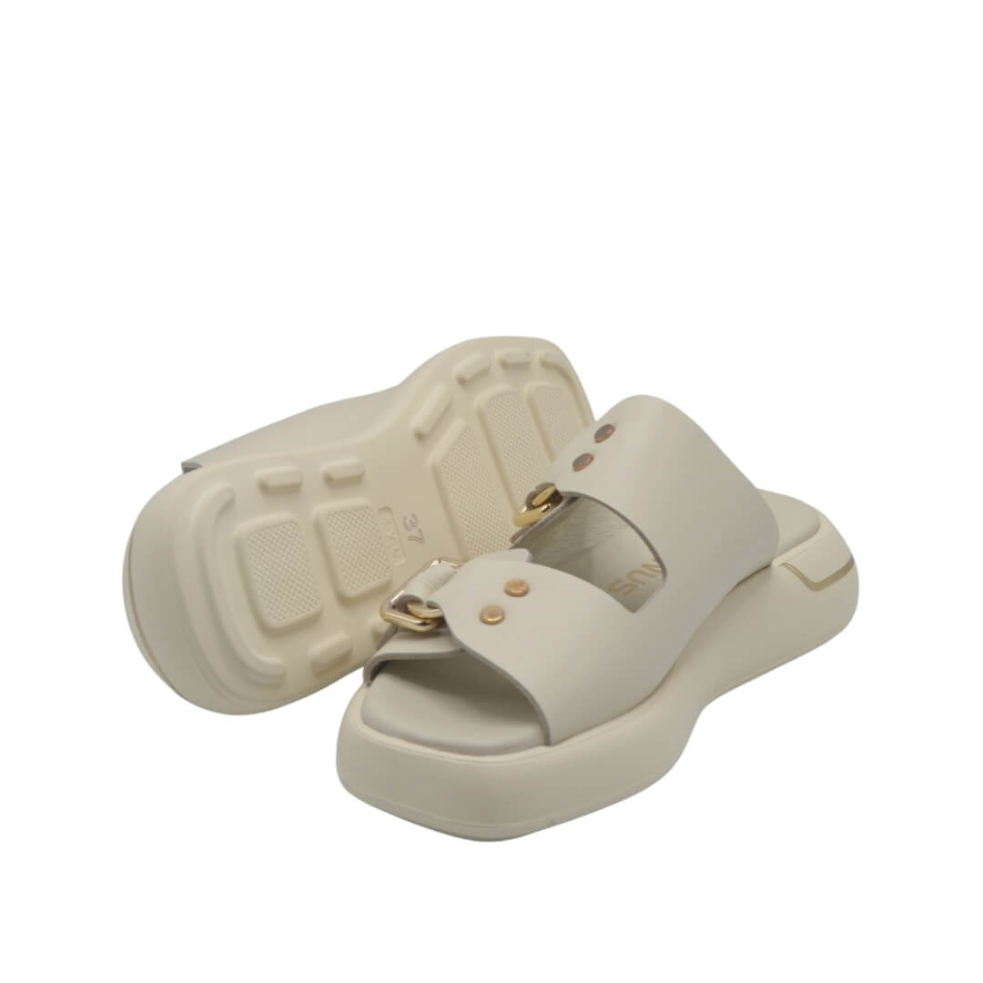 Venüs Deri Kaadın Terlik Bej 25440032Y - Thumbnail