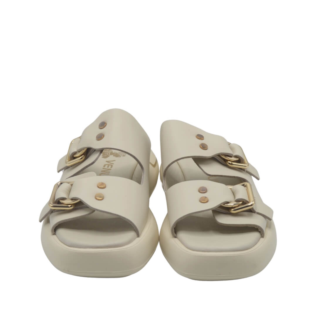 Venüs Deri Kaadın Terlik Bej 25440032Y - Thumbnail