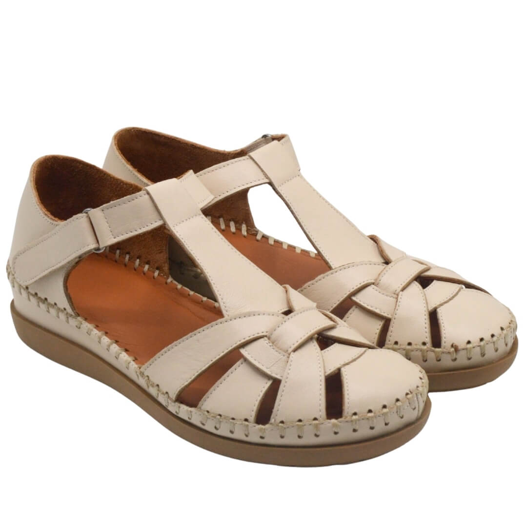 Venüs Deri Kadın Sandalet Bej 25033541Y - 1