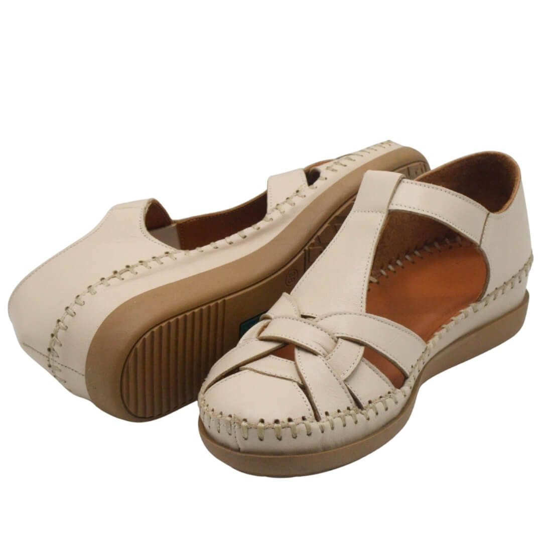 Venüs Deri Kadın Sandalet Bej 25033541Y - 5