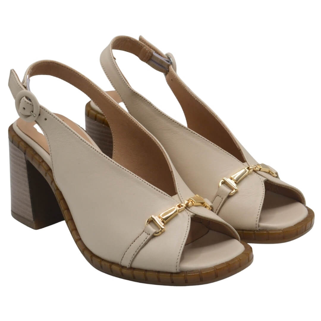 Venüs - Venüs Deri Kadın Topuklu Sandalet Bej 2511902Y Venüs - Venüs Deri Kadın Topuklu Sandalet Bej 2511902Y