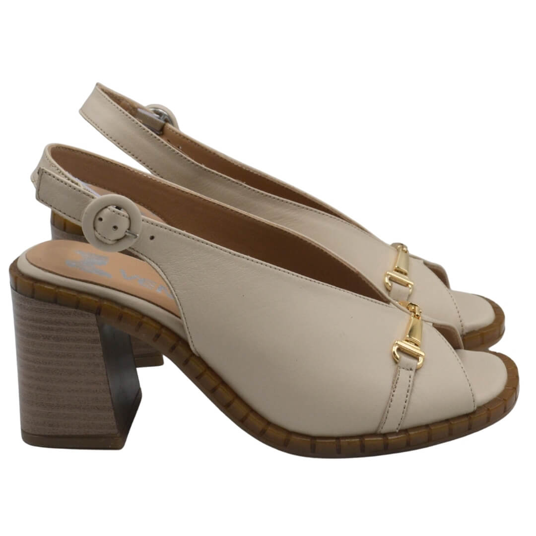 Venüs - Venüs Deri Kadın Topuklu Sandalet Bej 2511902Y Venüs - Venüs Deri Kadın Topuklu Sandalet Bej 2511902Y