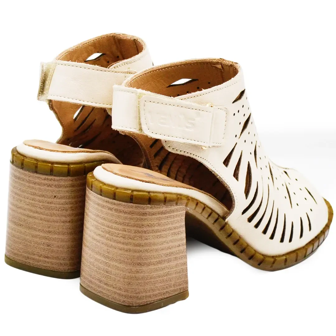 Venüs Deri Kadın Topuklu Sandalet Bej 2511905Y