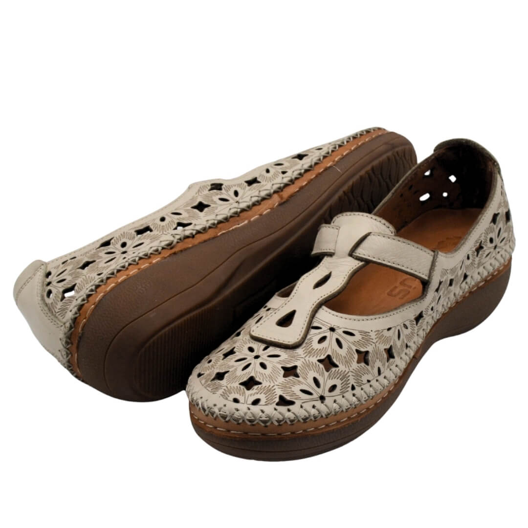 Venüs Deri Kadın Casual Ayakkabı Bej 25190242Y - Thumbnail