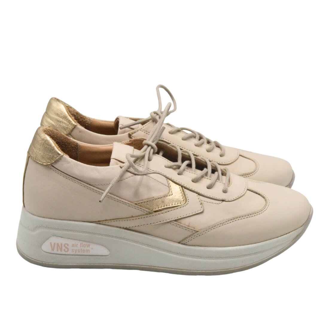 Venüs Deri Kadın Airflow Ayakkabı Bej-Altın 2216653Y - Thumbnail