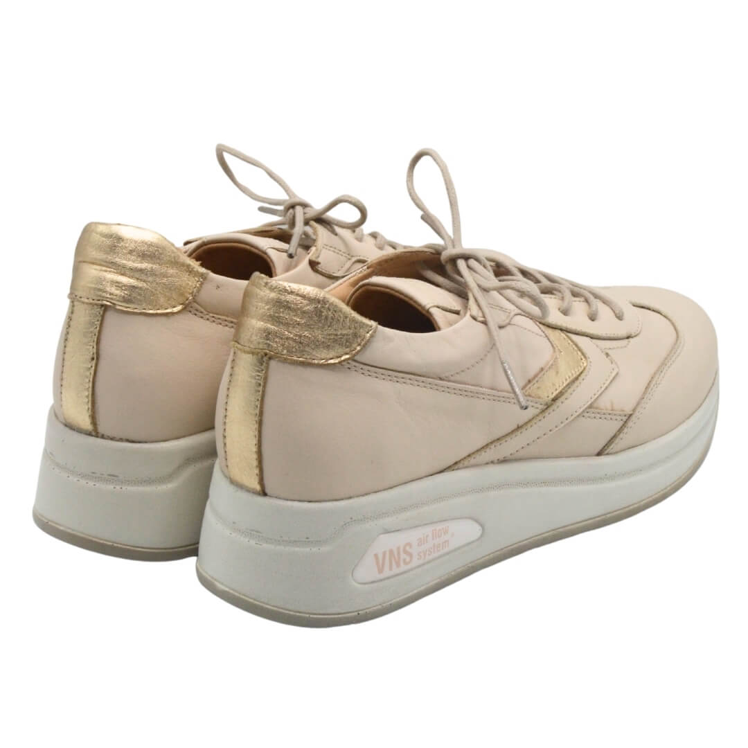 Venüs Deri Kadın Airflow Ayakkabı Bej-Altın 2216653Y