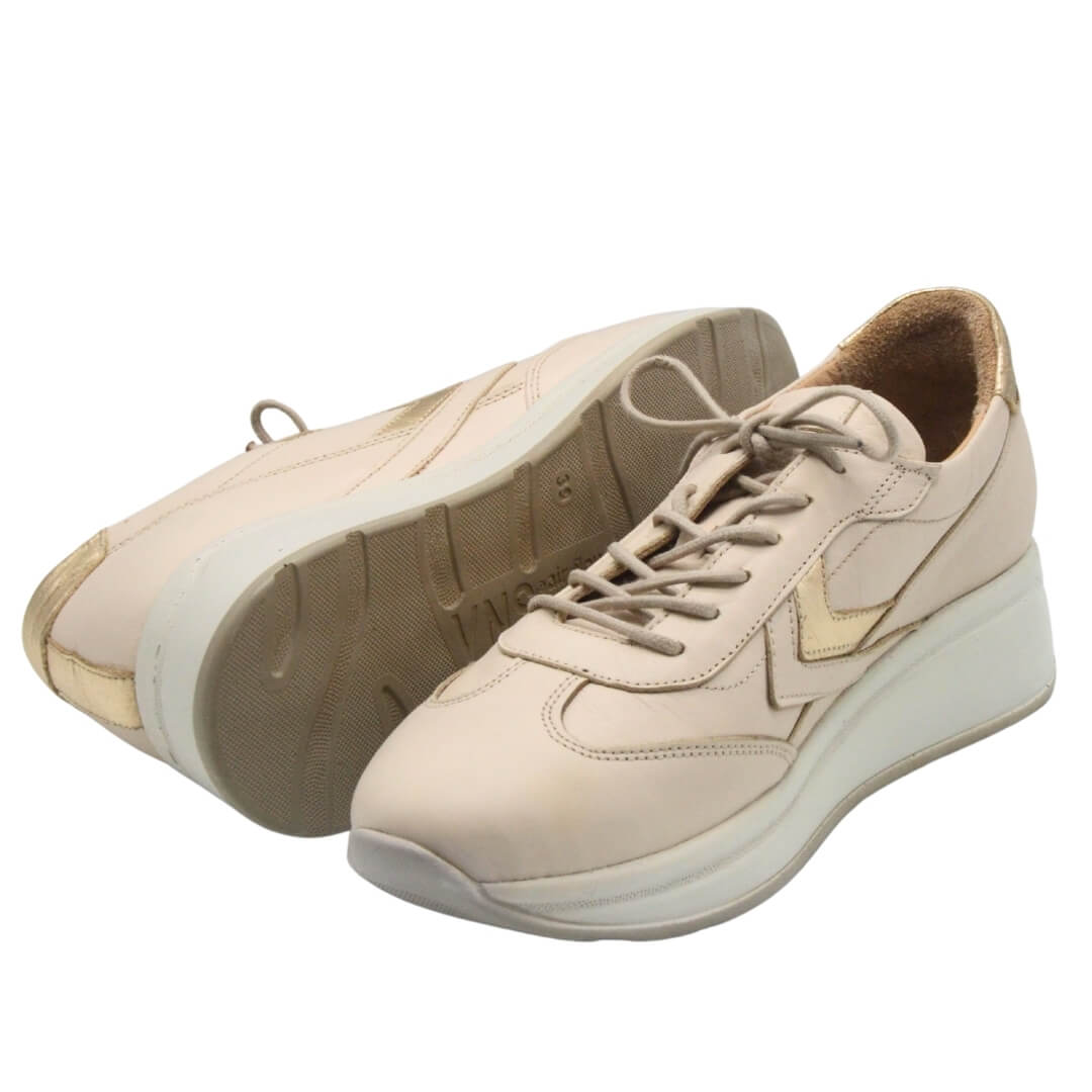 Venüs Deri Kadın Airflow Ayakkabı Bej-Altın 2216653Y