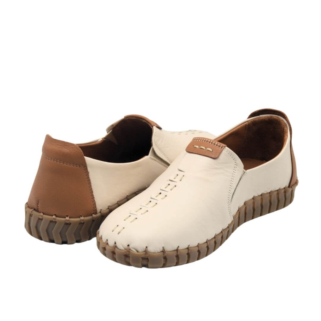 Venüs Deri Kadın Comfort Ayakkabı Bej 2010725Y - 4