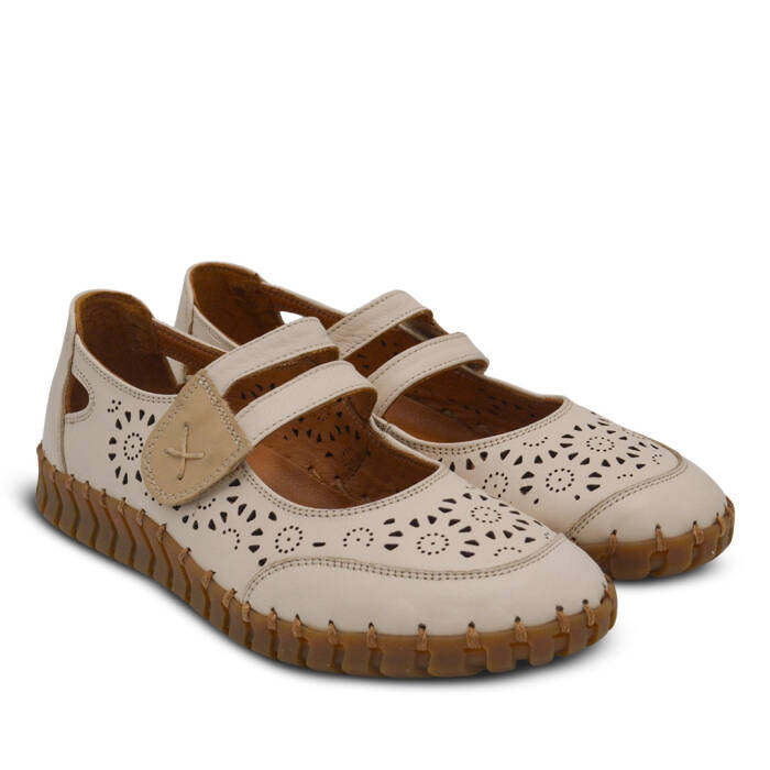 Venüs Deri Kadın Casual Ayakkabı Bej 2010728Y - 1