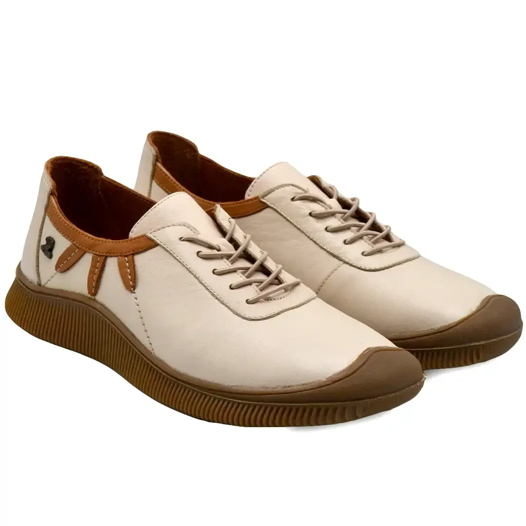 Venüs - Venüs Deri Kadın Comfort Ayakkabı Bej-Taba 2413511Y Venüs - Venüs Deri Kadın Comfort Ayakkabı Bej-Taba 2413511Y