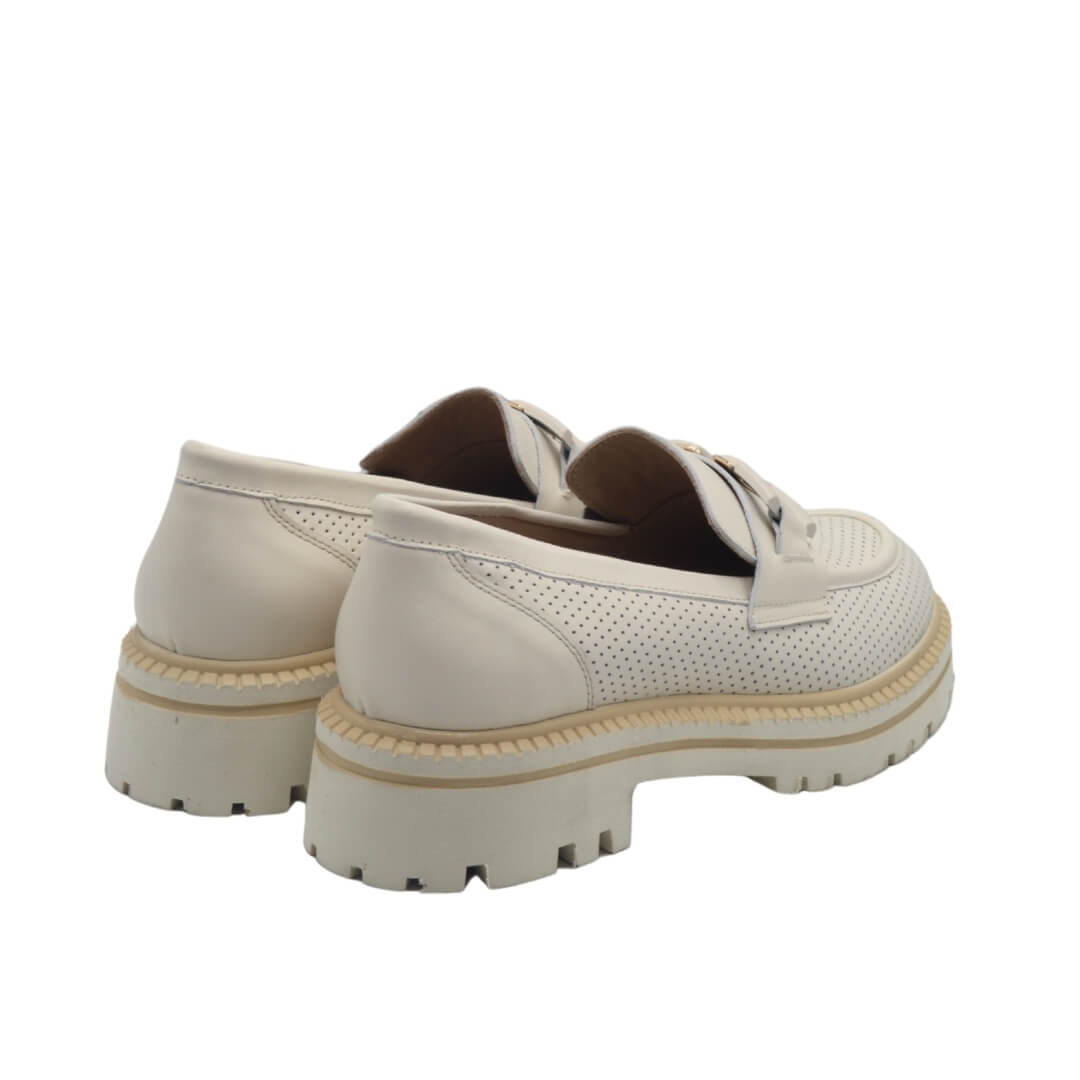 Venüs Deri Kadın Loafer Ayakkabı Bej 2411530Y - Thumbnail