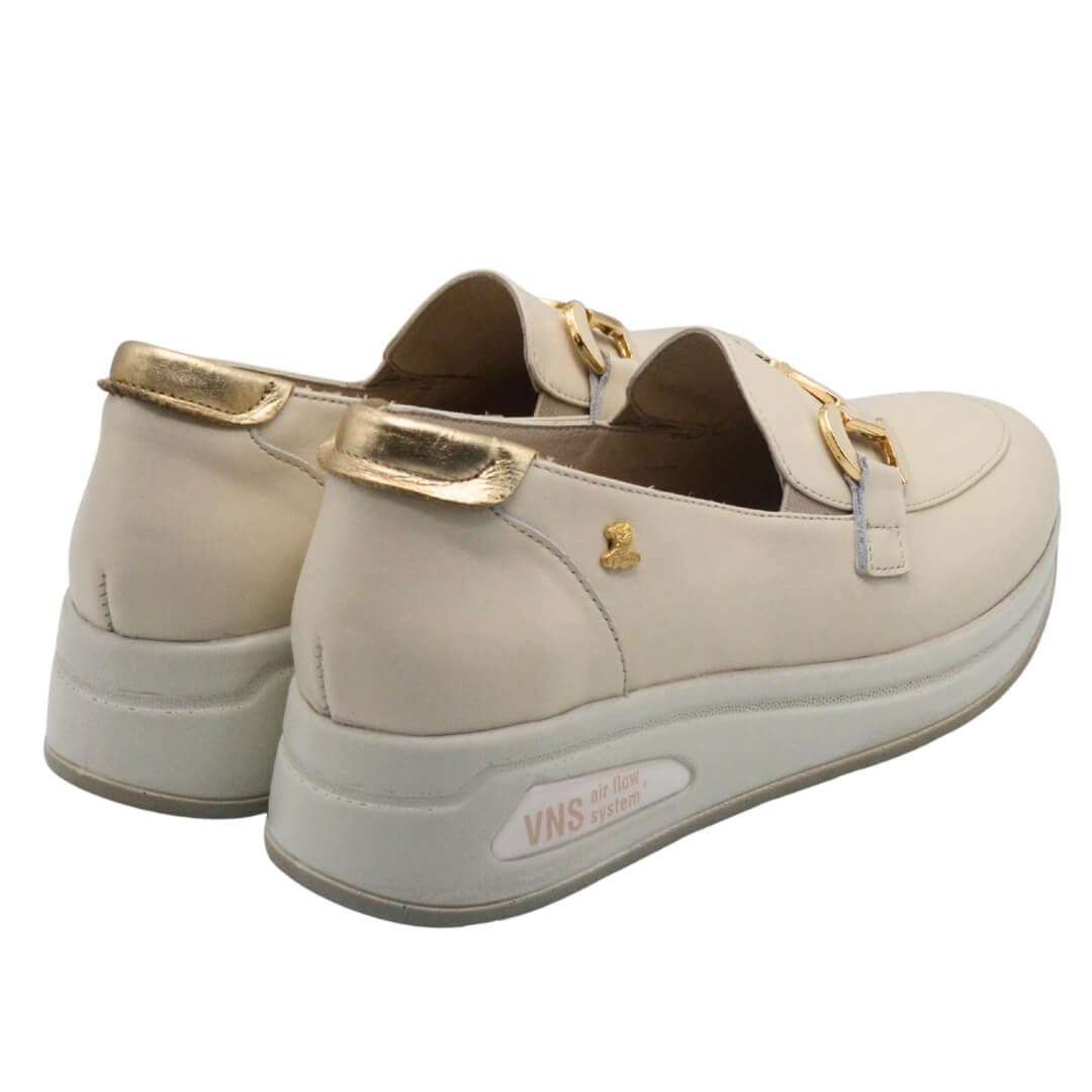 Venüs Deri Kadın Airflow Ayakkabı Bej-Altın 2216647Y