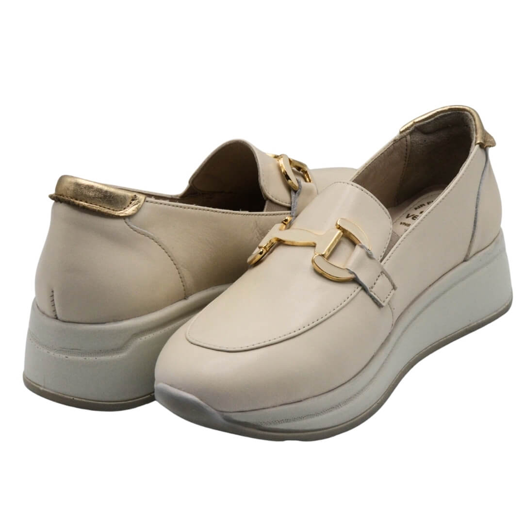 Venüs Deri Kadın Airflow Ayakkabı Bej-Altın 2216647Y