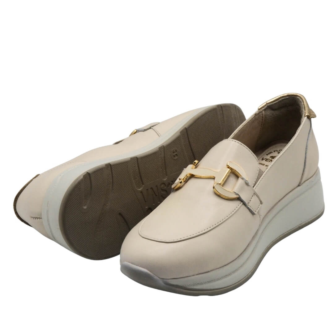 Venüs Deri Kadın Airflow Ayakkabı Bej-Altın 2216647Y