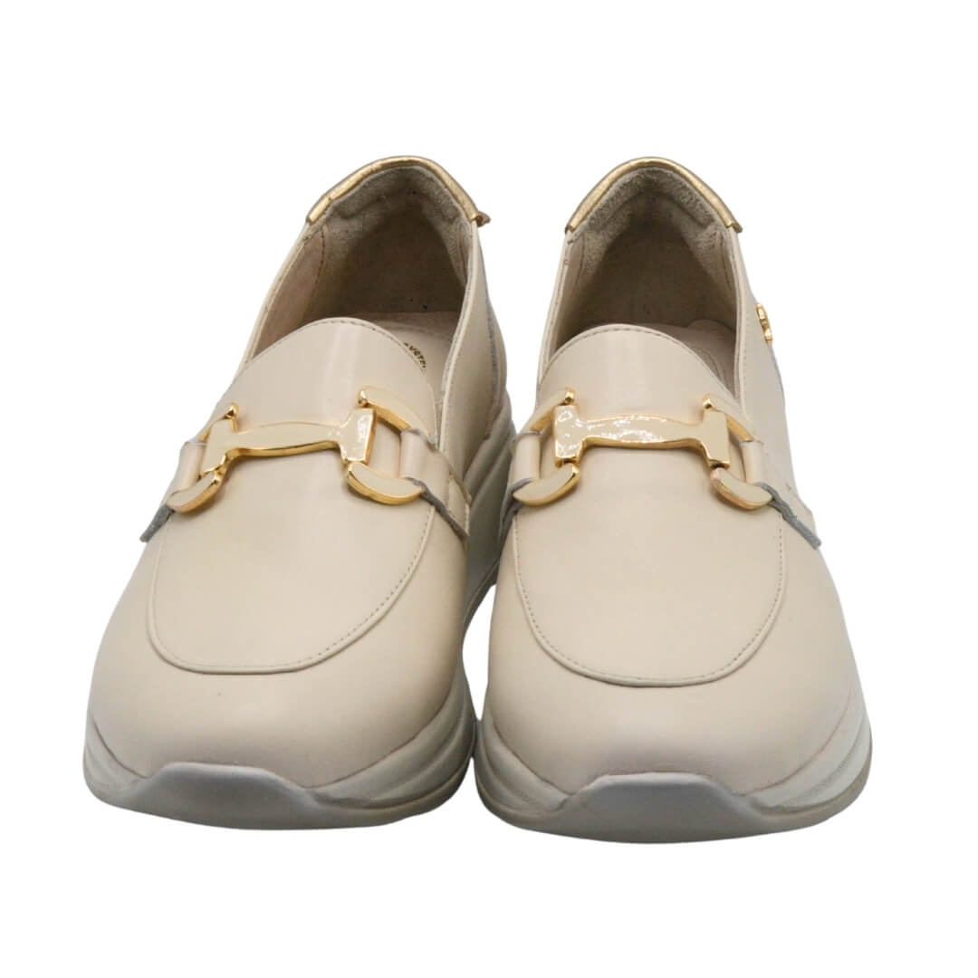 Venüs Deri Kadın Airflow Ayakkabı Bej-Altın 2216647Y