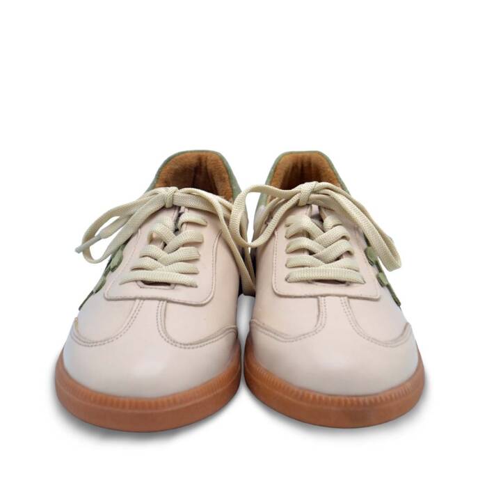  Venüs Deri Kadın Sneakers Ayakkabı Bej-Scarpion 2609901Y - 6