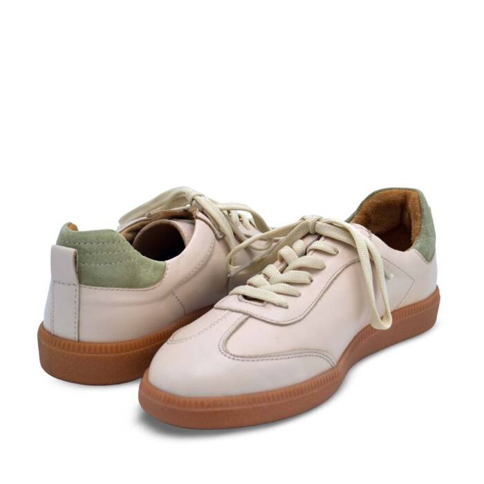  Venüs Deri Kadın Sneakers Ayakkabı Bej-Scarpion 2609901Y - 5