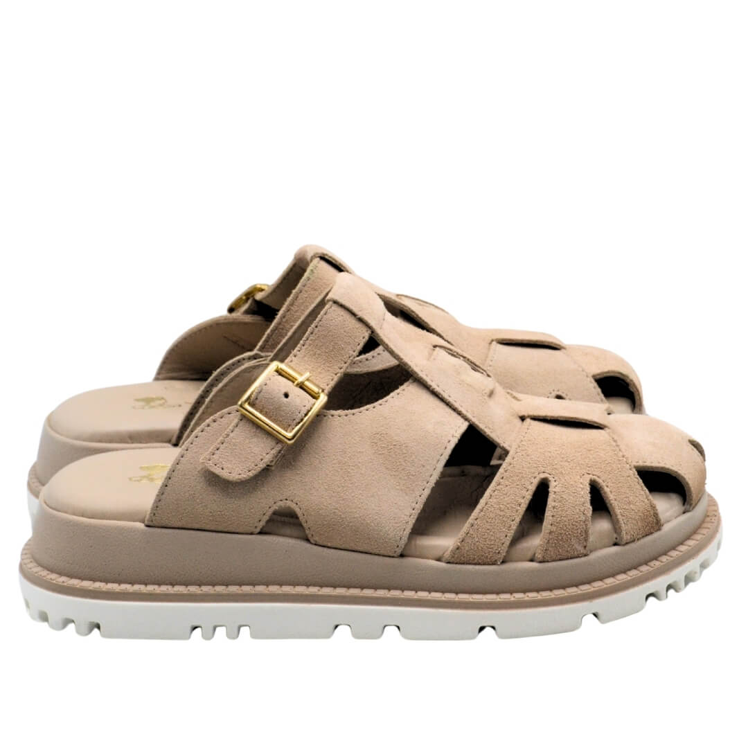 Venüs Deri Kadın Süet Terlik Bej 25470013Y