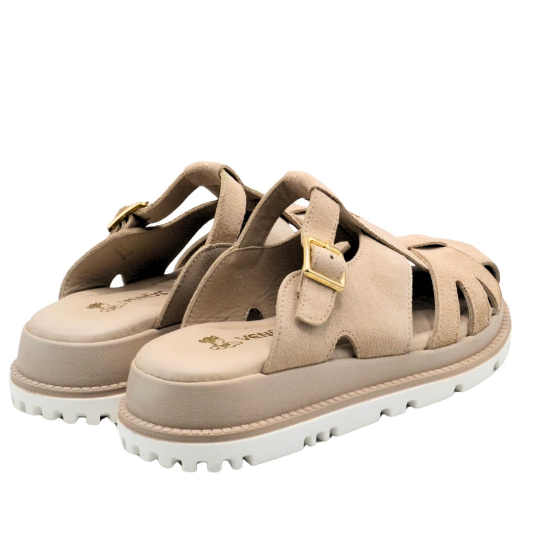 Venüs Deri Kadın Süet Terlik Bej 25470013Y - Thumbnail