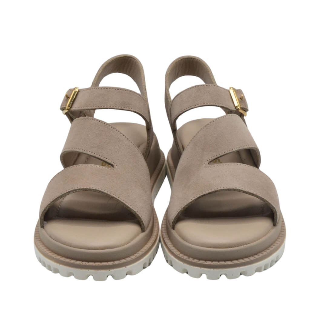 Venüs Deri Kadın Süet Sandalet Bej 25470015Y