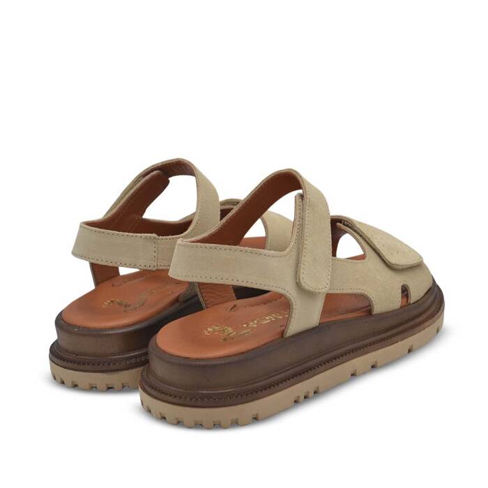 Venüs Deri Kadın Nubuk Sandalet Bej 26322740Y - 3