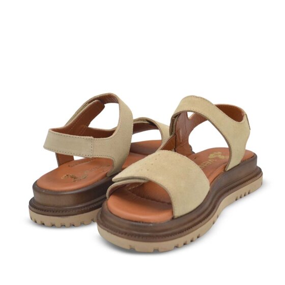 Venüs Deri Kadın Nubuk Sandalet Bej 26322740Y - 4