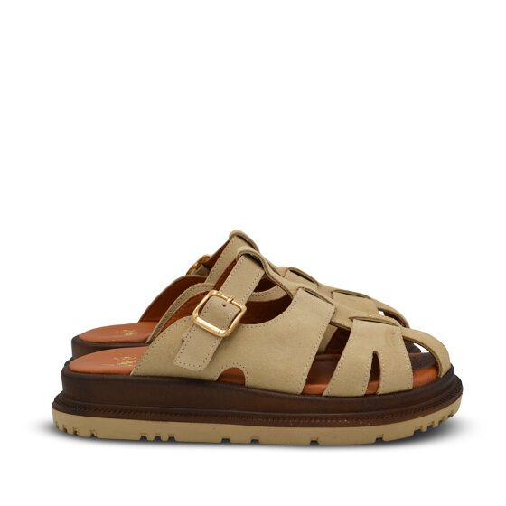 Venüs Deri Kadın Süet Terlik Bej 26322731Y (1)