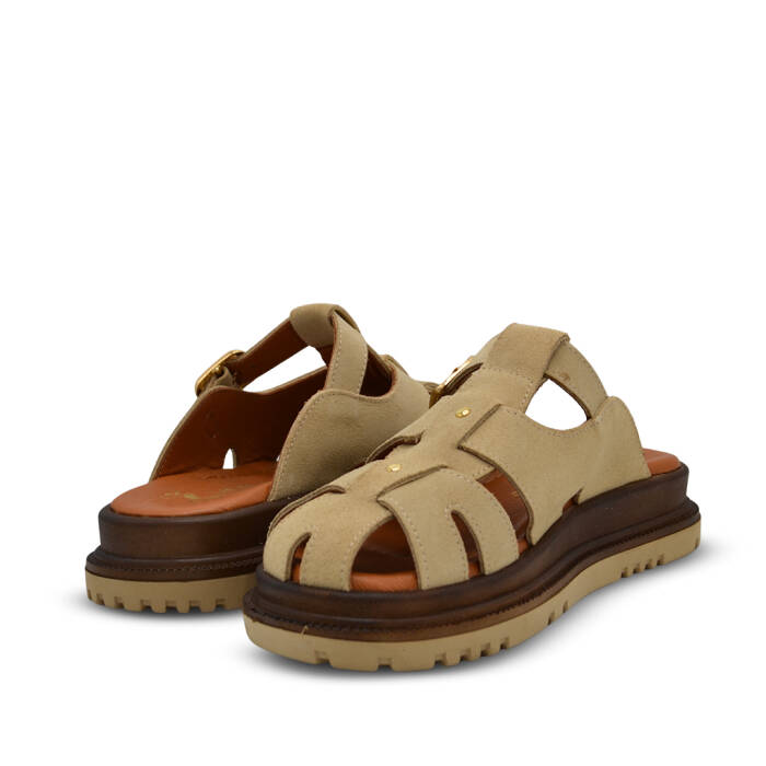 Venüs Deri Kadın Süet Terlik Bej 26322731Y - 4