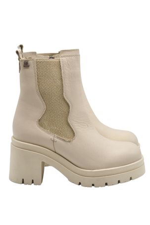 Venüs Deri Kadın Topuklu Casual Bot Bej 2351305K