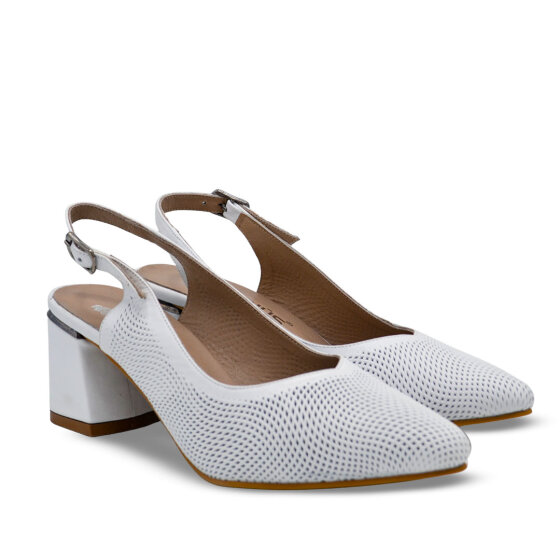 Venüs Deri Kadın Topuk Ayakkabı Beyaz 26460028Y