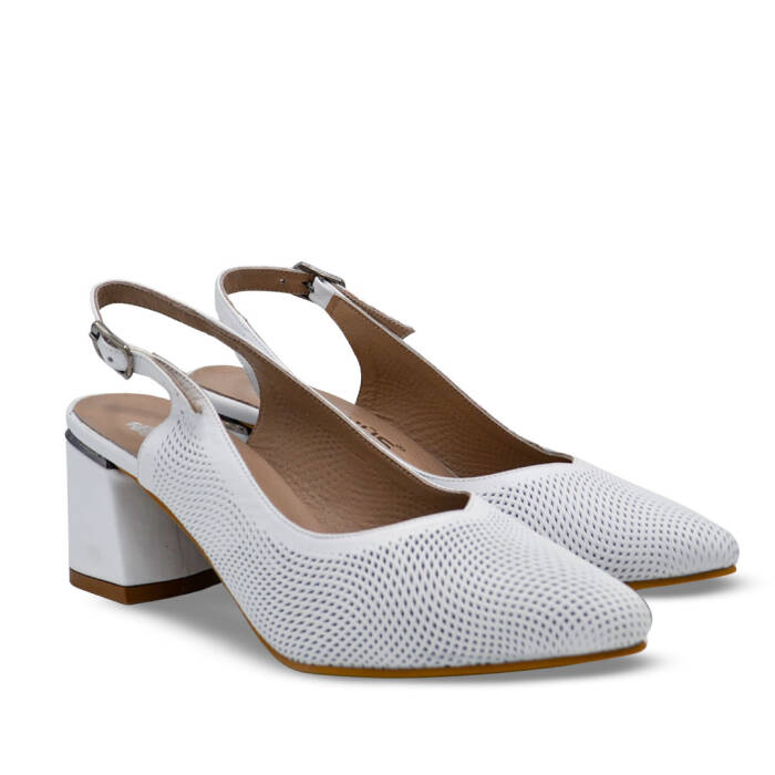 Venüs Deri Kadın Topuk Ayakkabı Beyaz 26460028Y - 1