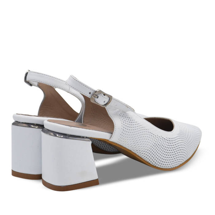 Venüs Deri Kadın Topuk Ayakkabı Beyaz 26460028Y - 3