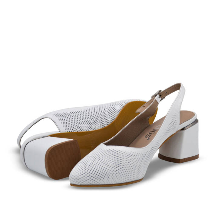 Venüs Deri Kadın Topuk Ayakkabı Beyaz 26460028Y - 5