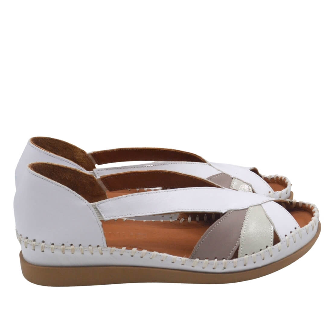 Venüs Deri Kadın Sandalet Beyaz 25033542Y