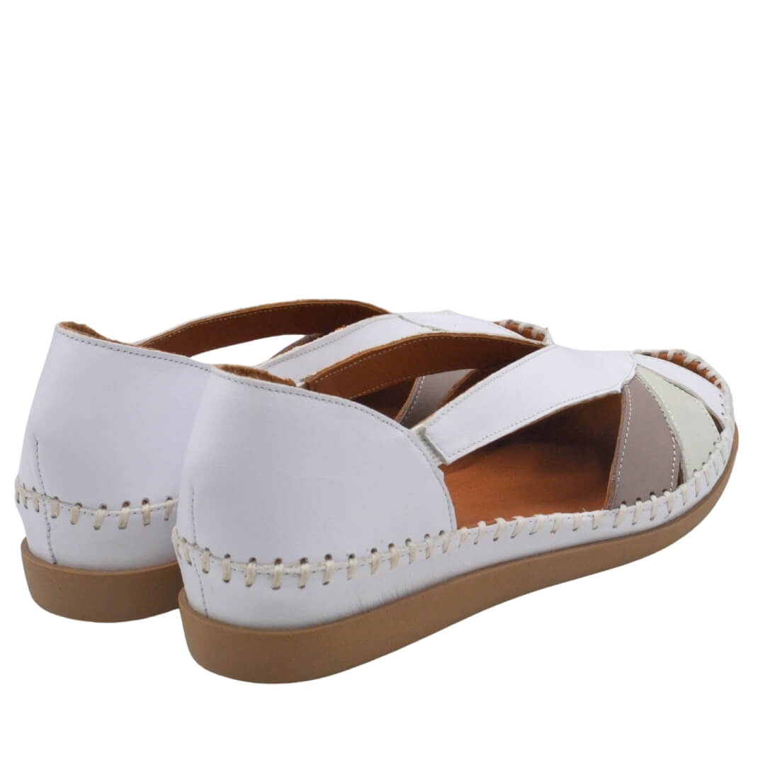 Venüs Deri Kadın Sandalet Beyaz 25033542Y - Thumbnail