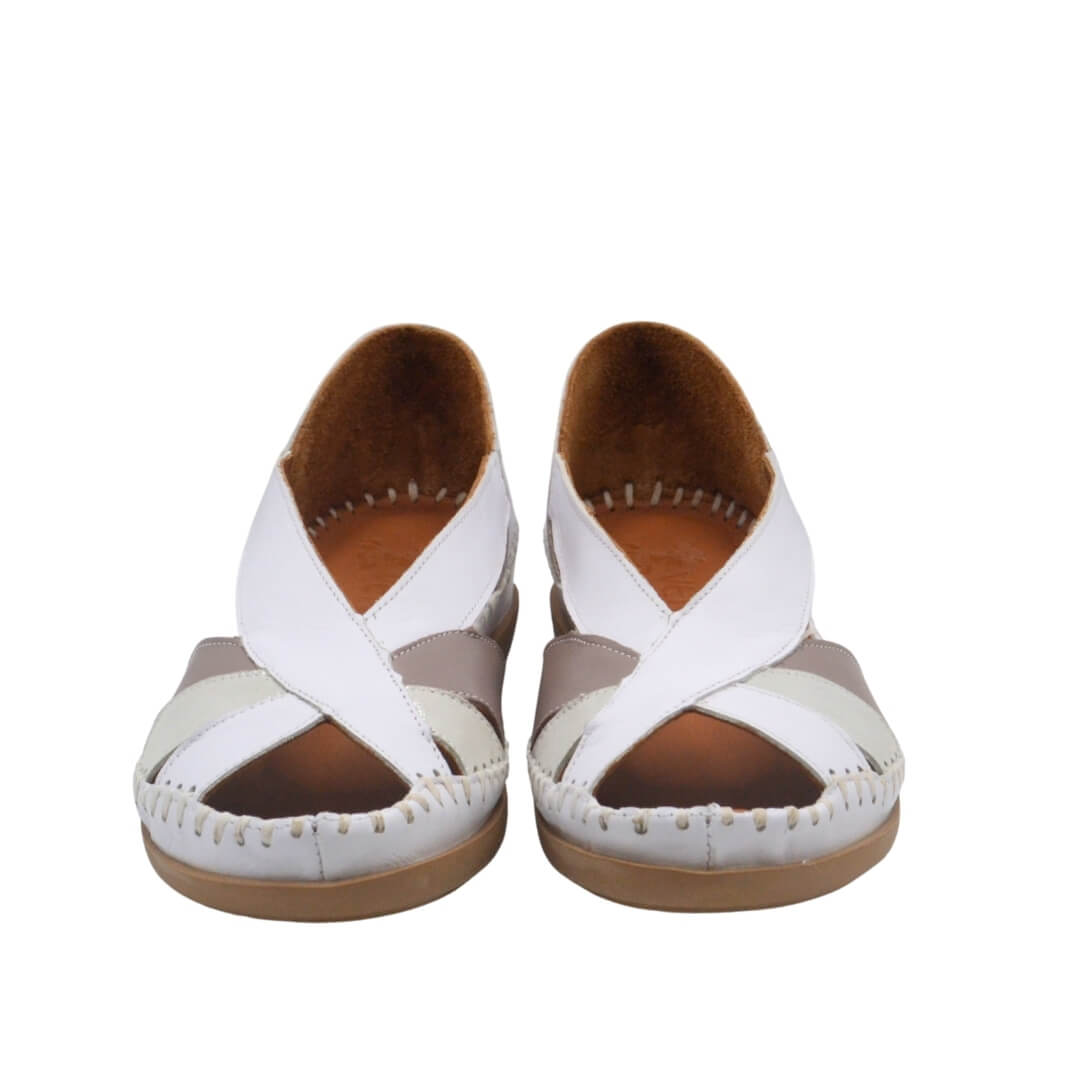 Venüs Deri Kadın Sandalet Beyaz 25033542Y - Thumbnail