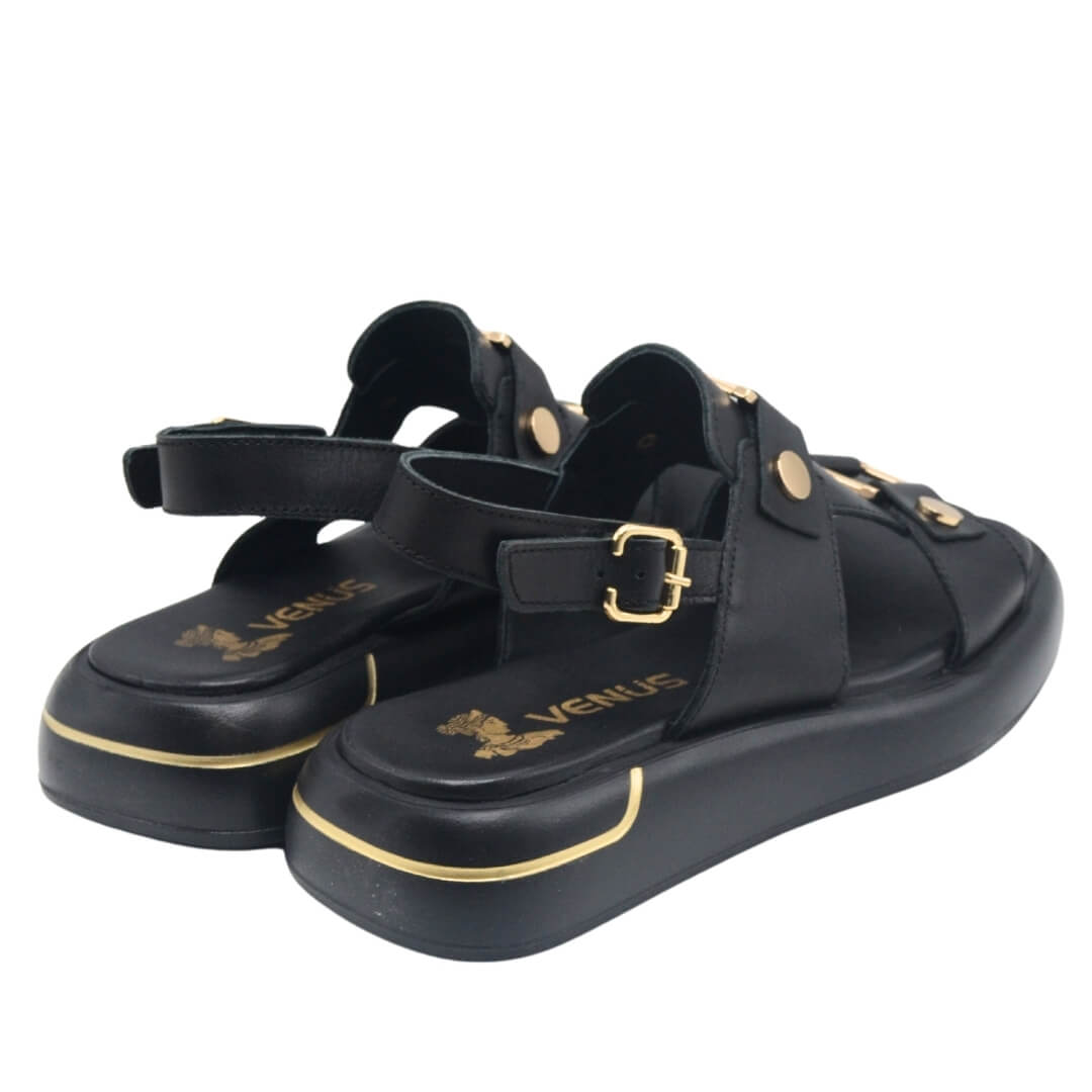 Venüs Deri Kadın Sandalet Siyah 25440007Y - Thumbnail