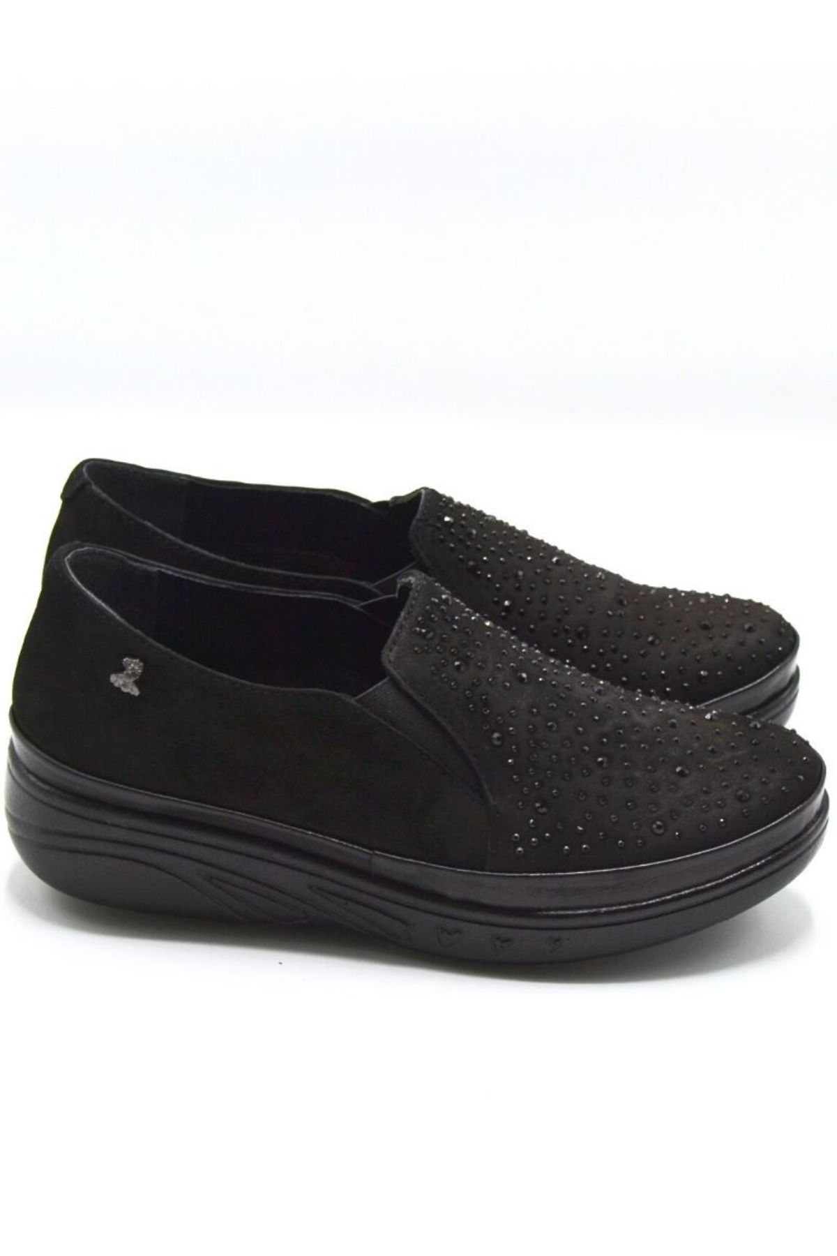 Kadın Airflow Deri Ayakkabı Siyah 1820504K - Thumbnail