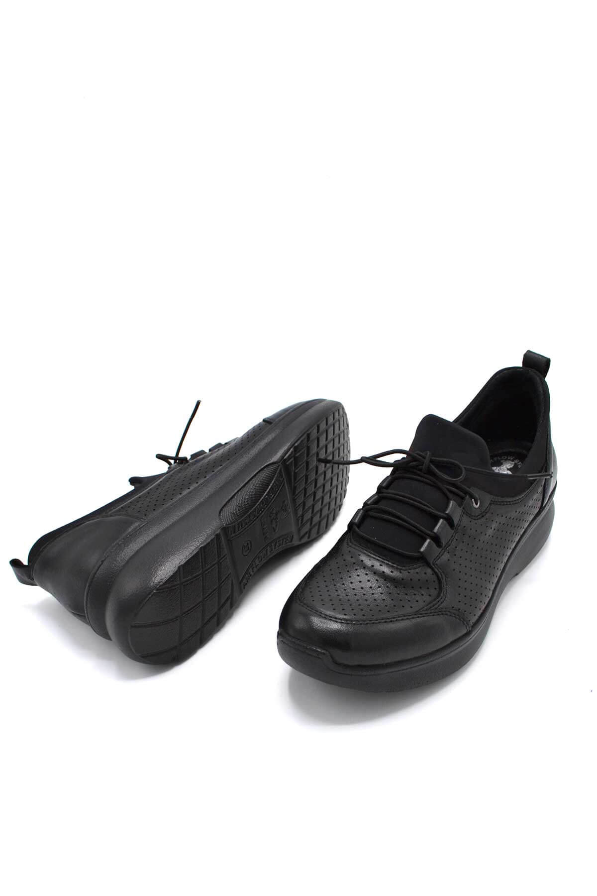 Kadın Airflow Deri Ayakkabı Siyah 1901707Y