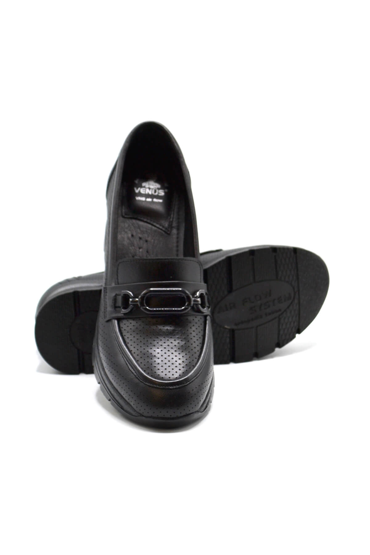 Kadın Airflow Deri Ayakkabı Siyah 2313001Y - Thumbnail