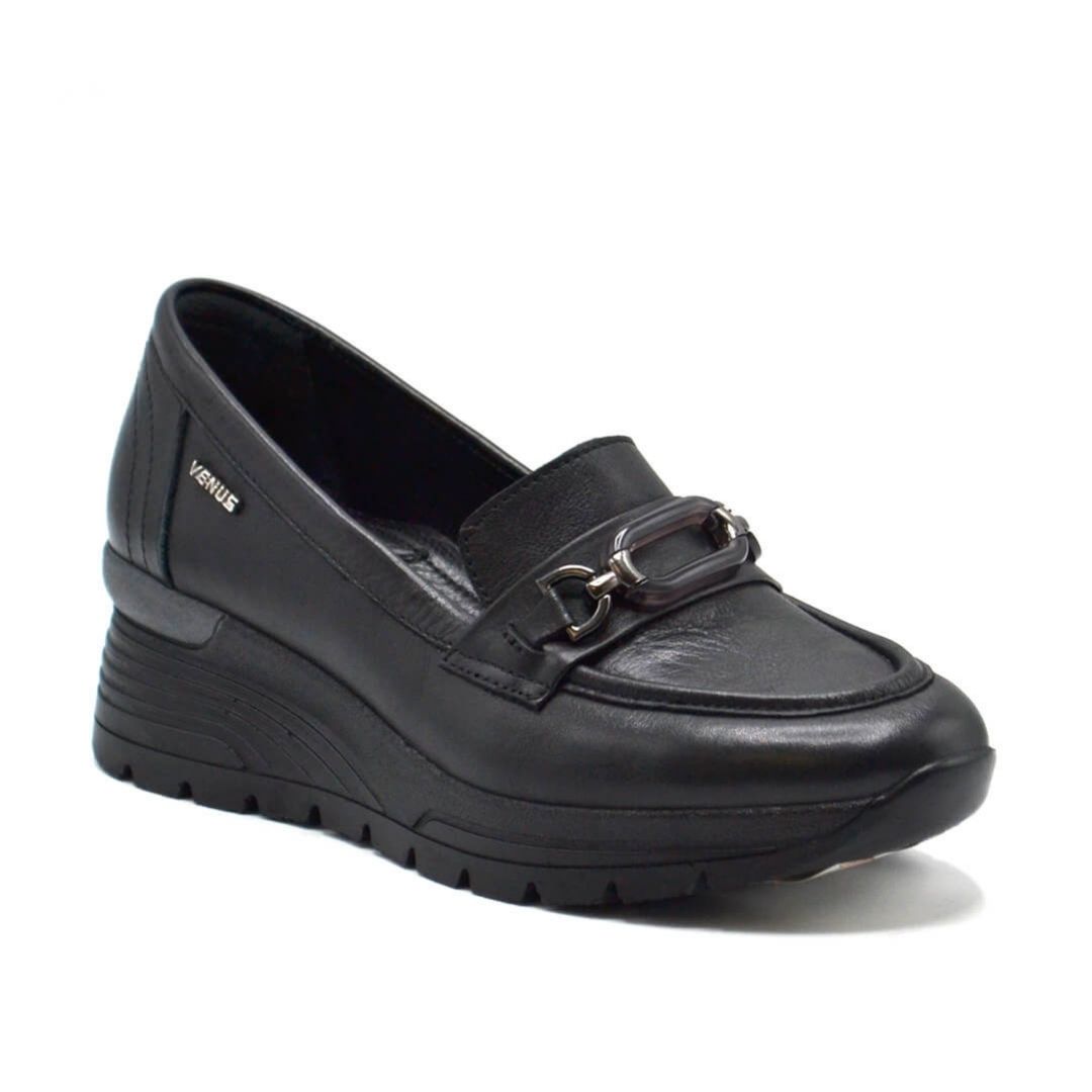 Kadın Airflow Deri Ayakkabı Siyah 2313020K - Thumbnail