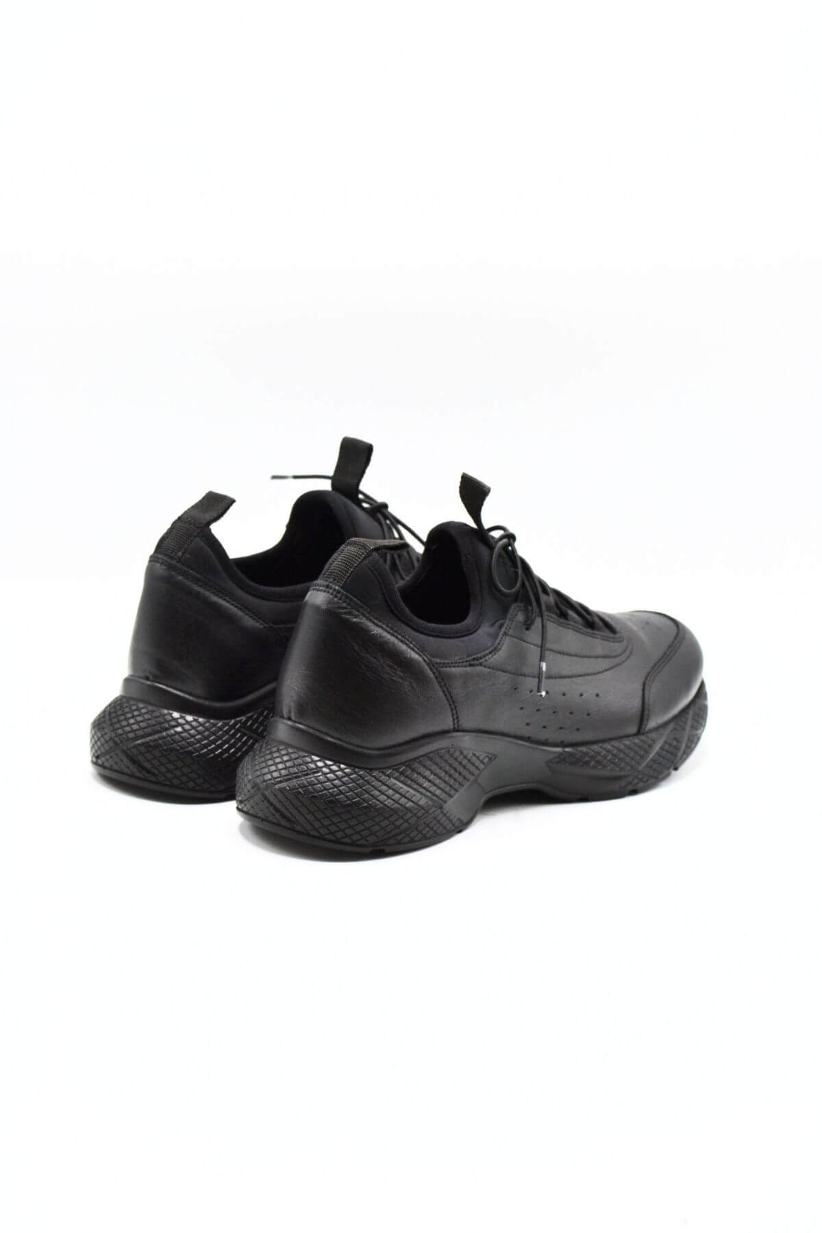 Kadın Airflow Deri Sneakers Siyah 2216603Y - Thumbnail