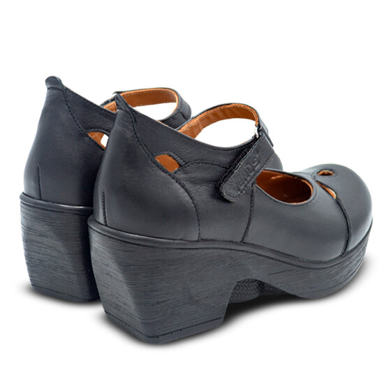 Venüs Deri Kadın Apatman Topuk Ayakkabı Ayakkabı Siyah 1912501Y - 3