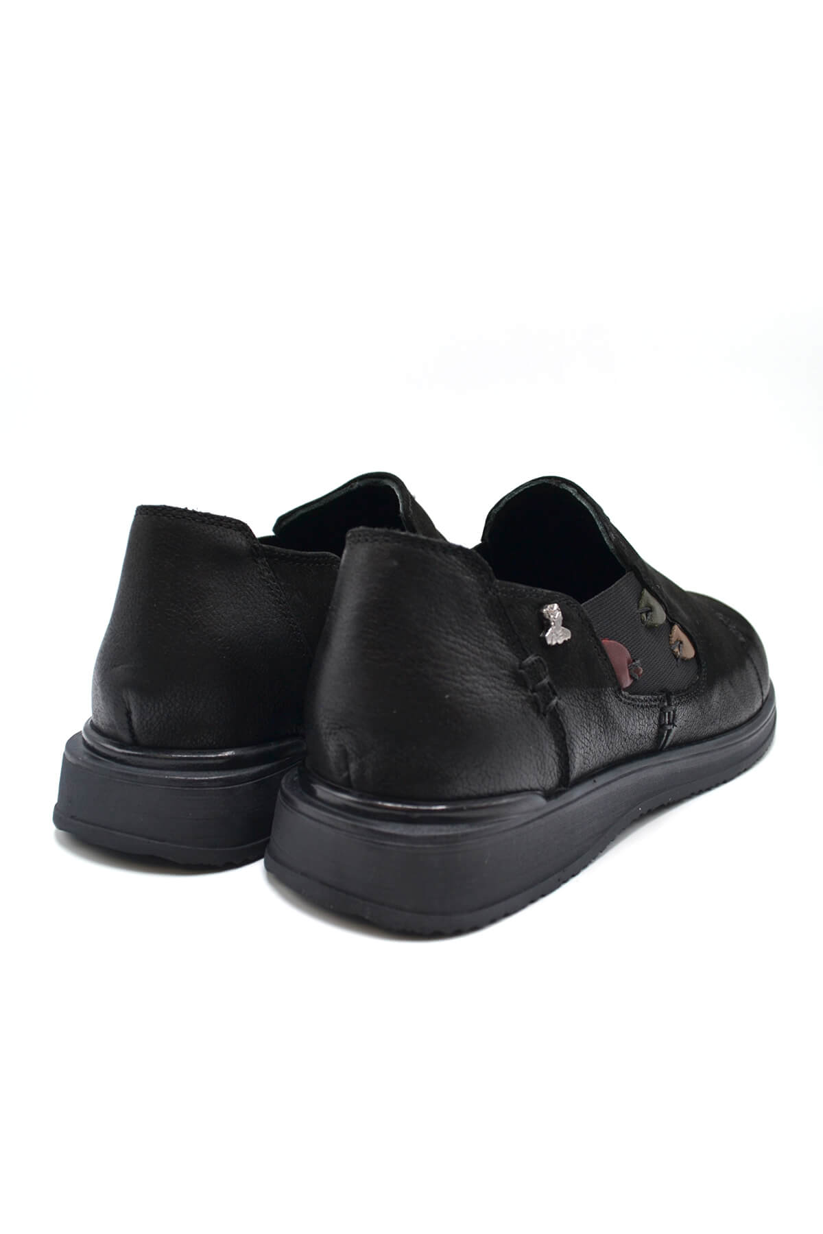 Kadın Casual Deri Ayakkabı Siyah 2250902K - Thumbnail