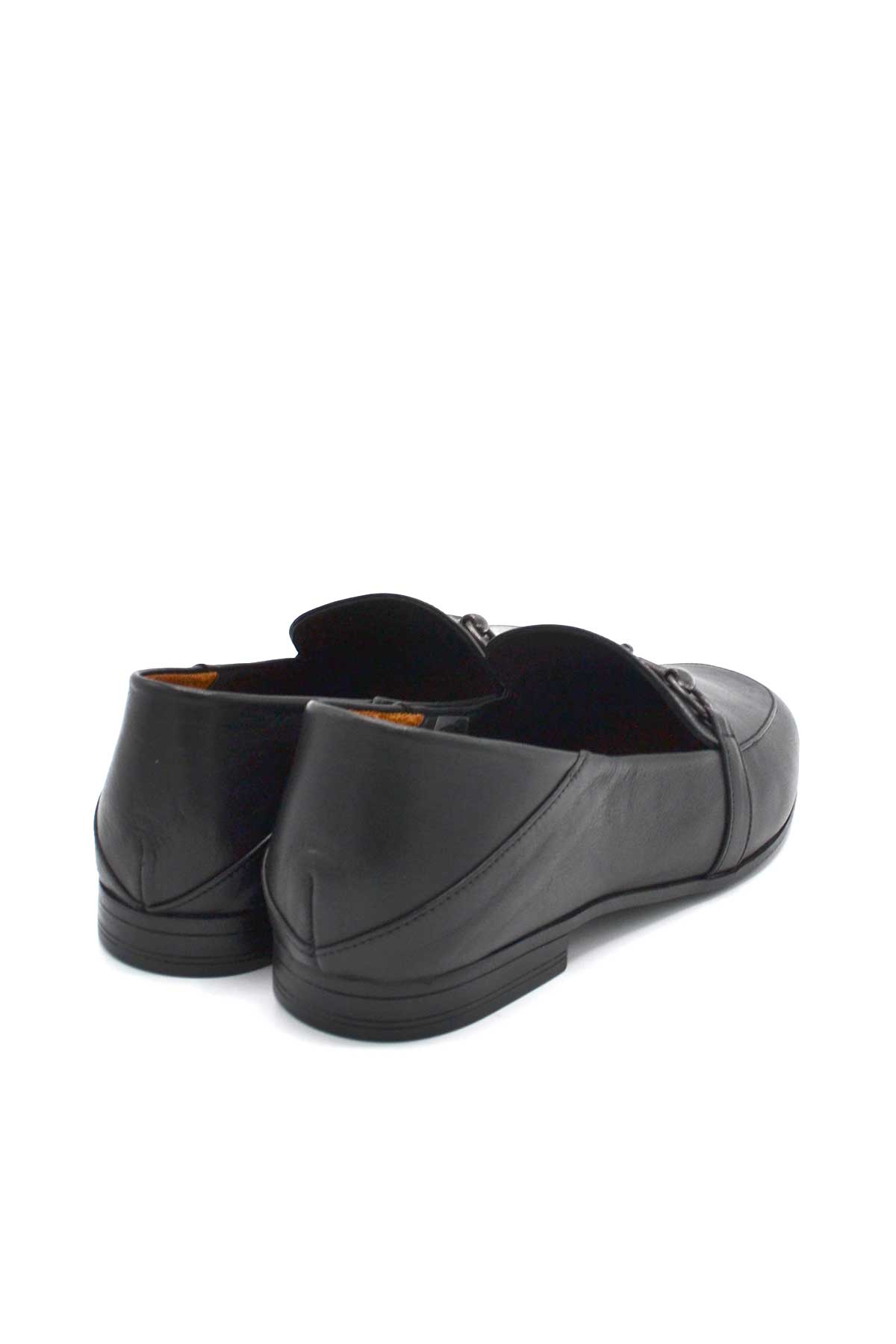 Kadın Casual Deri Babet Ayakkabı Siyah 21983501 - Thumbnail
