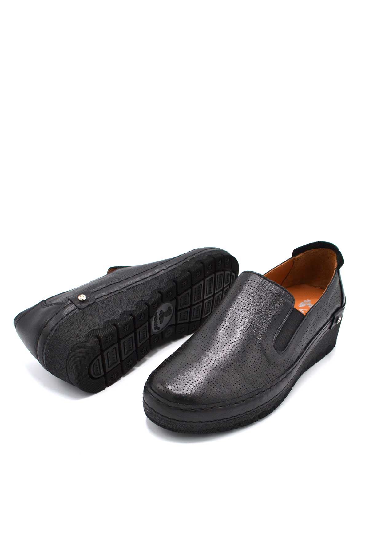 Kadın Casual Deri Sneakers Siyah 2213501Y