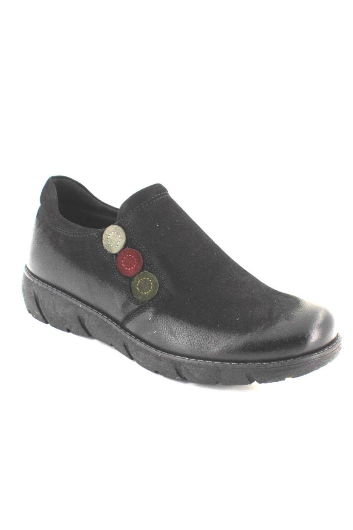 Kadın Casual Nubuk Deri Siyah Ayakkabı 1953714K