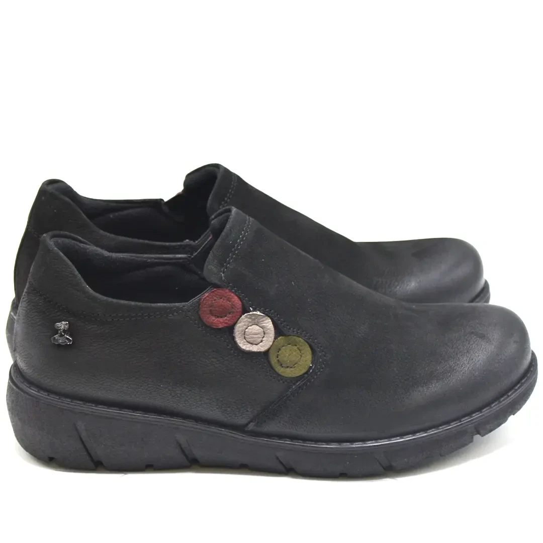 Venüs Deri Kadın Süet Casual Ayakkabı Siyah 1953714K