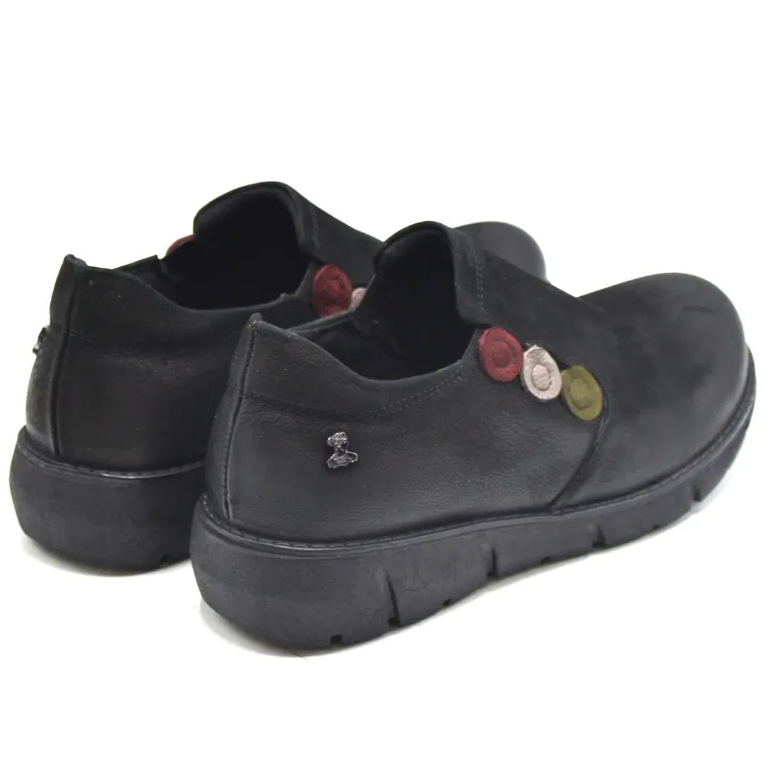 Venüs Deri Kadın Süet Casual Ayakkabı Siyah 1953714K